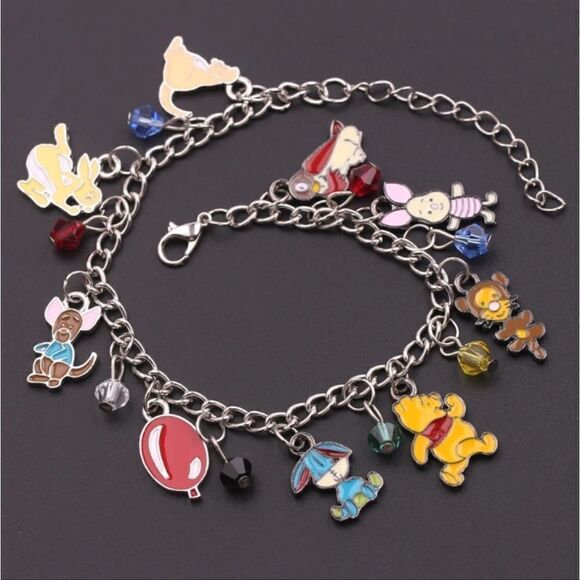 Disney Winnie the Pooh Charm Bracelet - Silver and Multicolor Charms - Picture 3 of 6